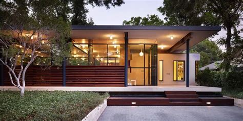 mid century modern house with metal roof|mid century flat roof houses.